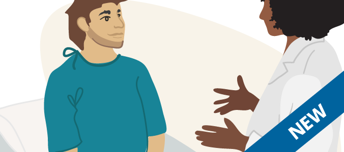 Clinician and client engaged in conversation