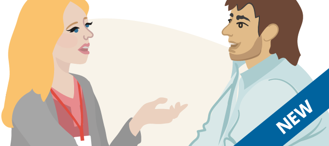 Clinician and client engaged in conversation